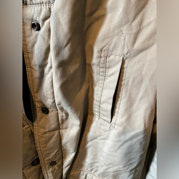 CS Essentials Medium Women’s Beige Parka Coat with Hood - Picture 5 of 14